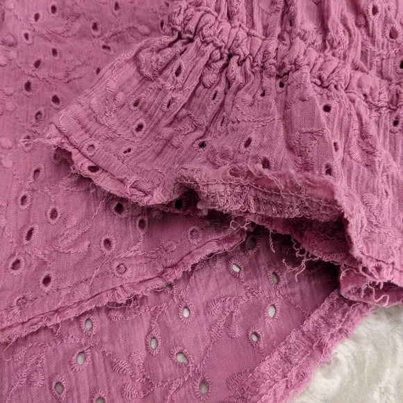 FREE People Darcy Eyelet Blouse Size XS - Picture 9 of 9